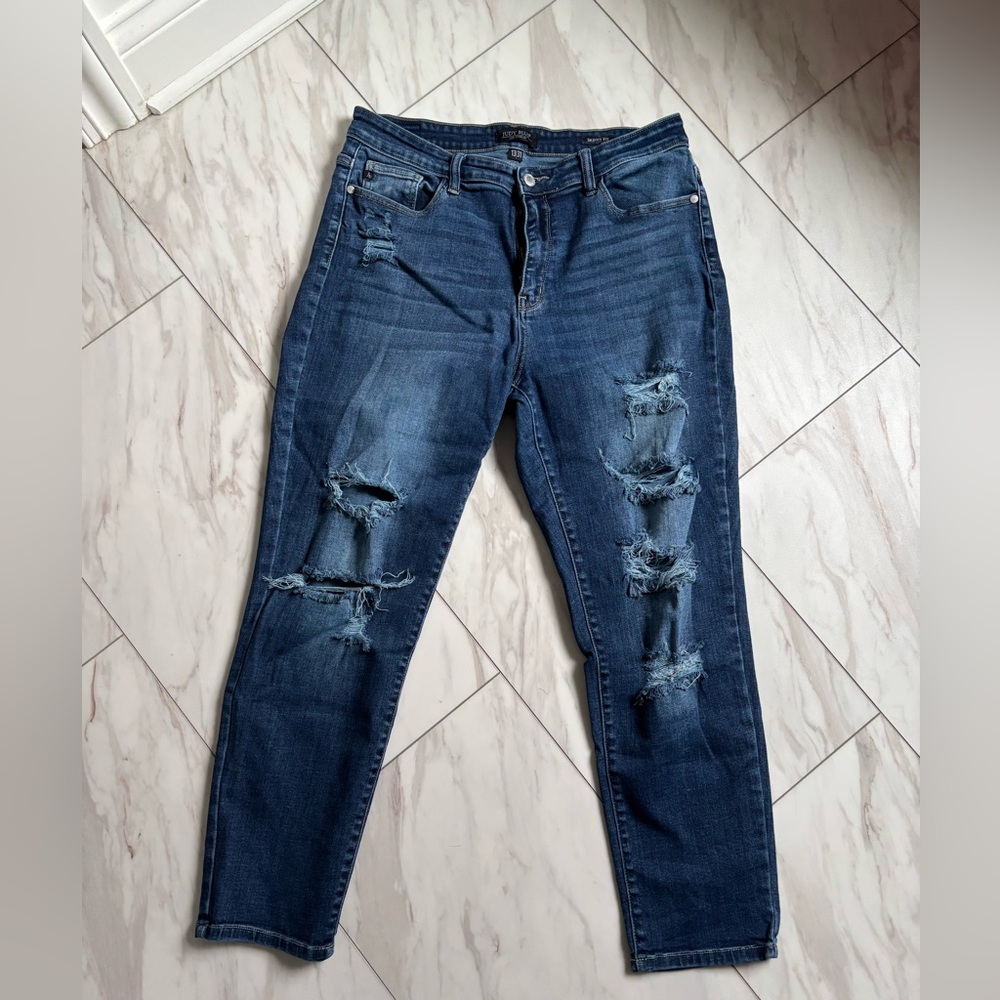 Judy blue skinny fit distressed jeans